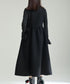Bow Strap Wool Dress
